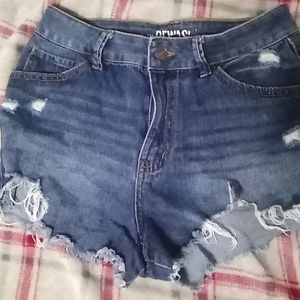 Denim shorts